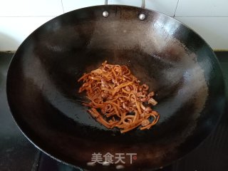 韭菜香干炒肉丝的做法步骤：8