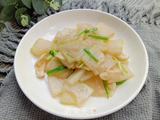 清炒冬瓜片的做法步骤：8