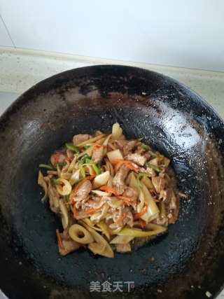 春笋炒里脊的做法步骤：13