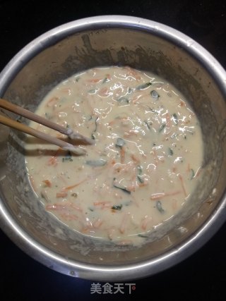 裙带菜鸡蛋饼的做法步骤：4