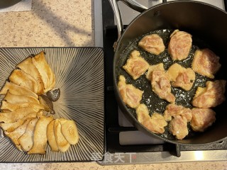 鸡腿菇煎鸡块的做法步骤：6