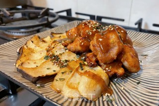 鸡腿菇煎鸡块的做法步骤：8