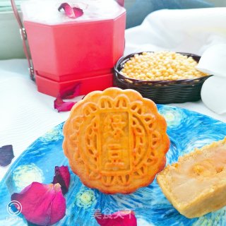 绿豆馅月饼的做法步骤：17