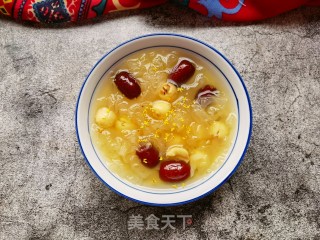 红枣莲子银耳汤的做法步骤：10