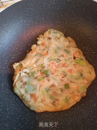 香肠胡萝卜煎饼的做法步骤：4