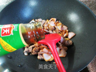 洋葱五花肉炒鸡心的做法步骤：10