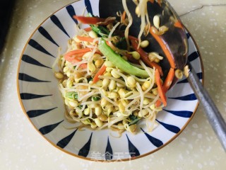 黄豆芽炒胡萝卜丝的做法步骤：10