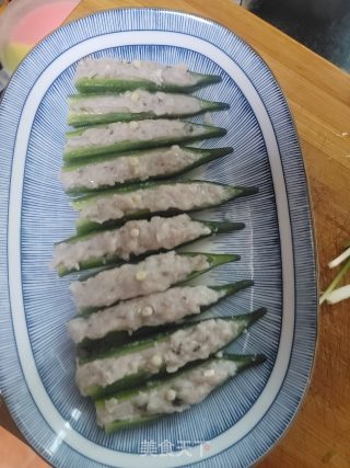 酿秋葵的做法步骤：9