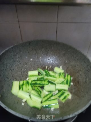 肉片炒青瓜的做法步骤：5