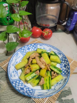 肉片炒青瓜的做法步骤：9