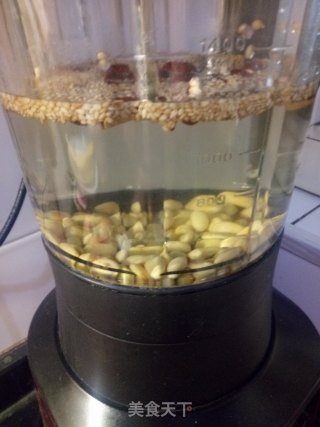倍浓芝麻红枣豆浆的做法步骤：2