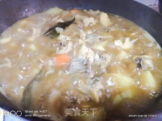 咖喱土豆焖鸡的做法步骤：6