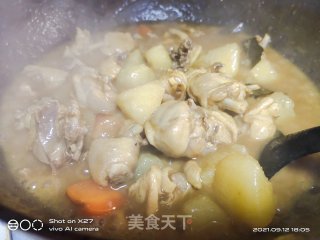 咖喱土豆焖鸡的做法步骤：8