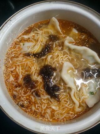 酸汤饺子面的做法步骤：5