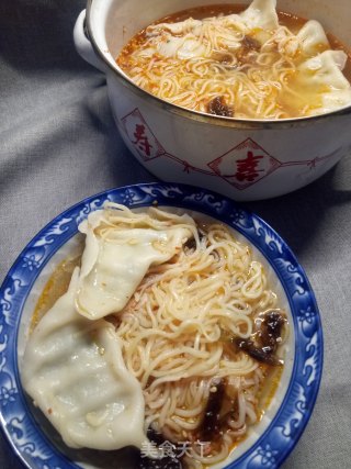 酸汤饺子面的做法步骤：6