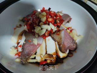 乡里腊肉蒸腊干的做法步骤：6