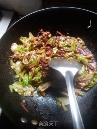 白菜牛肉丝的做法步骤：19