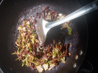 白菜牛肉丝的做法步骤：20