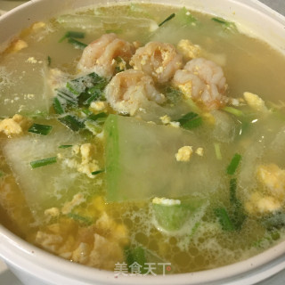 虾仁鸡蛋冬瓜汤的做法步骤：9
