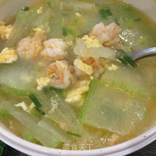 虾仁鸡蛋冬瓜汤的做法步骤：10