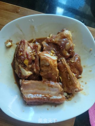 排骨蒸南瓜的做法步骤：5