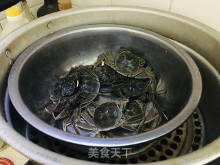 清蒸稻田蟹的做法步骤：2