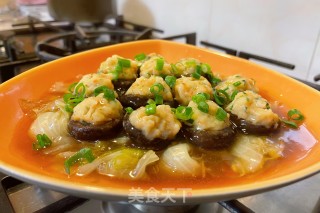虾滑酿香菇的做法步骤：7
