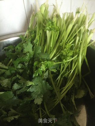 芫荽白鲫汤的做法步骤：1