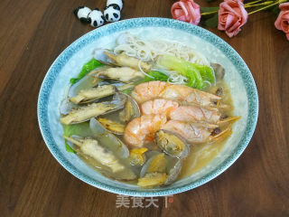 海鲜米面的做法步骤：6