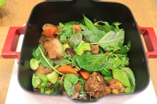 三杯排骨的做法步骤：11