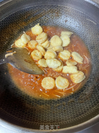 金针菇焖日本豆腐的做法步骤：8