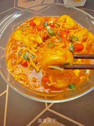 金针菇焖日本豆腐的做法步骤：10