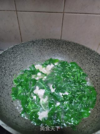 枸杞嫩芽肉片汤的做法步骤：6