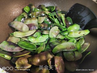 牛肉炒扁豆的做法步骤：5
