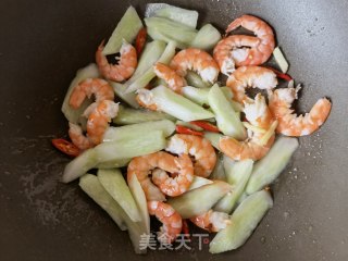 芥兰炒虾仁的做法步骤：12