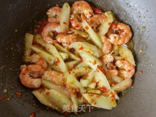 芥兰炒虾仁的做法步骤：14