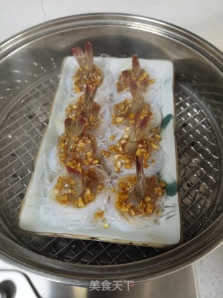蒜蓉粉丝凤尾虾的做法步骤：12
