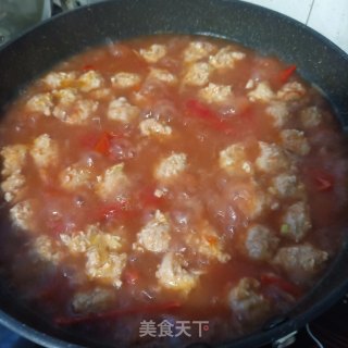 “润燥好汤”肉丸紫山药番茄汤的做法步骤：28