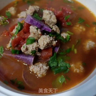 “润燥好汤”肉丸紫山药番茄汤的做法步骤：29