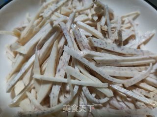 香芋丝蒸肉末的做法步骤：5