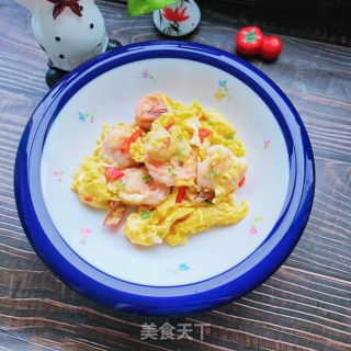 虾仁滑蛋的做法步骤：14