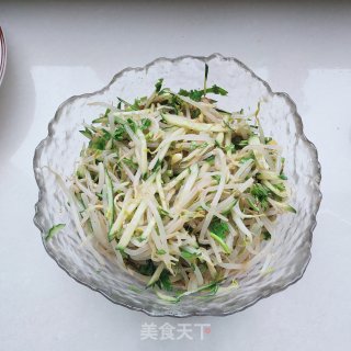 绿豆芽拌荞麦面的做法步骤：10