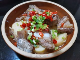 芋头蒸排骨的做法步骤：7