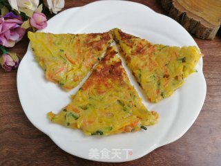 胡萝卜南瓜鸡蛋饼的做法步骤：6