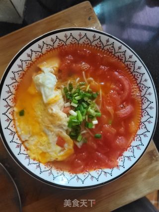 番茄鸡蛋面的做法步骤：9