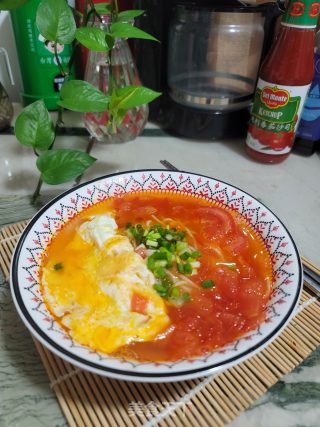 番茄鸡蛋面的做法步骤：11