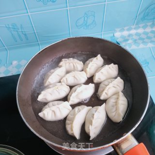 猪肉、西葫芦煎饺的做法步骤：7