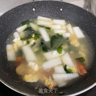 虾头补钙蔬菜汤的做法步骤：5