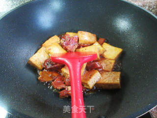 腊鸭腿烧老豆腐的做法步骤：10