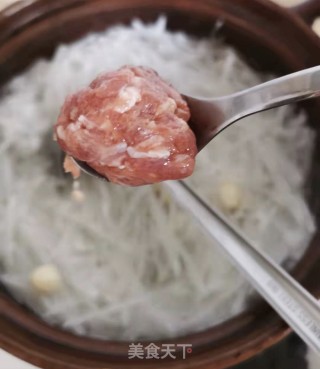 手打肉丸萝卜汤的做法步骤：7